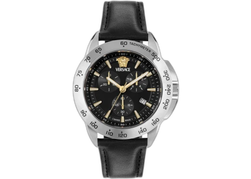 Versace V-Sport Chrono Leather Watch VEKIA0125