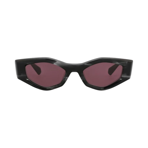Valentino Cat Eye-Frame Acetate Sunglasses Black Black Bordeaux (VLS-101A-51)