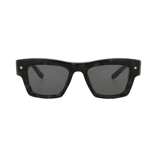 Valentino Sunglasses Square-Frame Acetate Havana Havana Grey (VLS-106B-50)