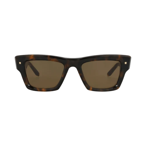 Valentino Square-Frame Acetate Sunglasses Tortoise Tortoise Brown (VLS-106B-53)