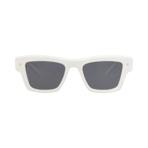 Valentino Square-Frame Recycled Acetate Sunglasses 'White/Grey'