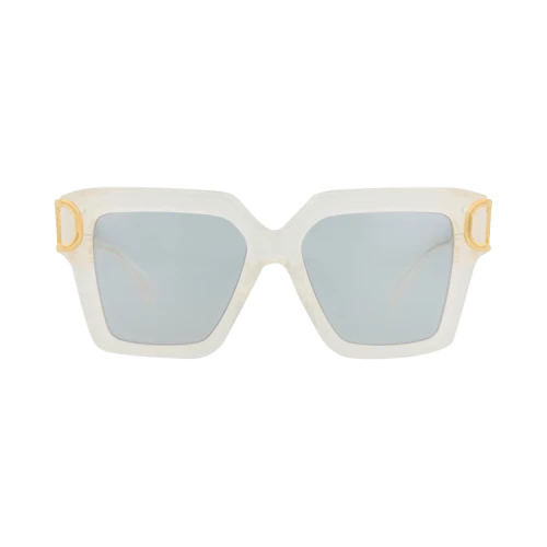 Valentino Sunglasses Square-Frame Acetate Ivory Ivory Grey (VLS-107C-55)