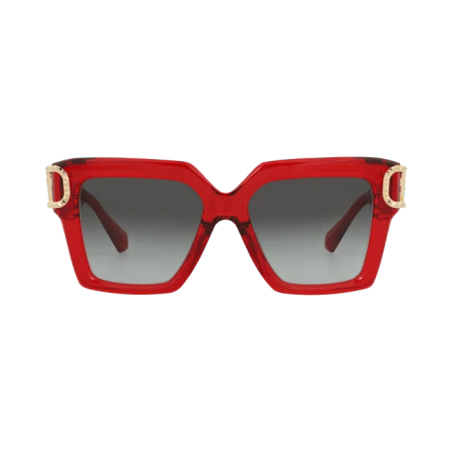 Valentino Sunglasses Square-Frame Acetate Red Red Grey (VLS-107D-55)