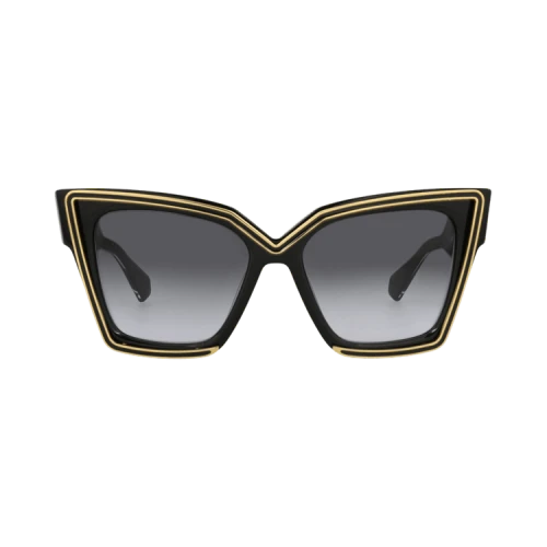 Valentino Cat Eye-Frame Acetate Sunglasses Black Black Grey (VLS-126A-54)