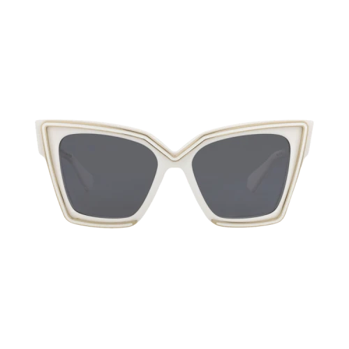 Valentino Sunglasses Cat Eye-Frame Acetate hite hite Grey (VLS-126C-54)