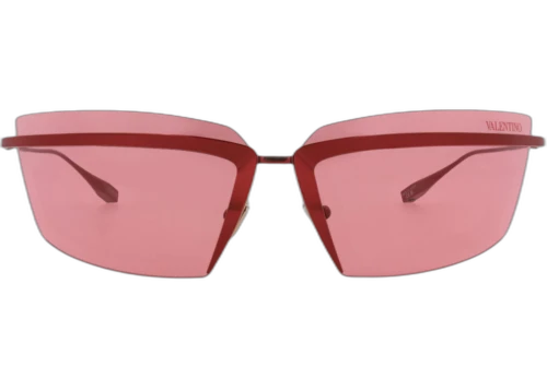 Valentino Shield-Frame Acetate Sunglasses Red Red Red (VLS-130B-67)