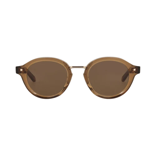 Valentino Round-Frame Acetate Sunglasses Brown Brown Brown (VLS-132D-46)