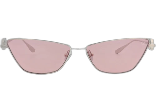 Valentino Cat Eye-Frame Acetate Sunglasses Silver Silver Bordeaux (VLS-135C-61)