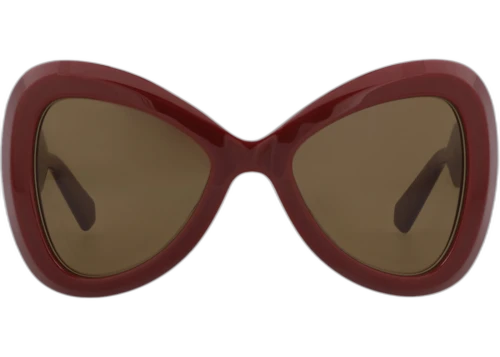 Valentino Cat Eye-Frame Acetate Sunglasses Bordeaux Bordeaux Brown (VLS-138B-53)