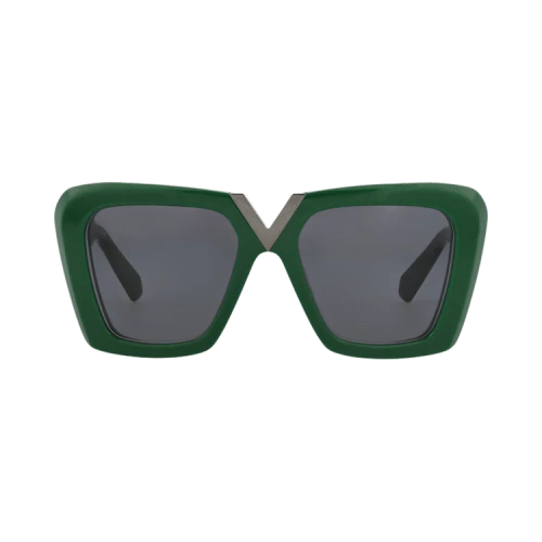 Valentino Sunglasses Square-Frame Acetate Green Green Grey (VLS-161C-53)