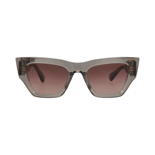 Valentino Sunglasses Cat Eye-Frame Acetate Grey Grey Rose (VLS-166C-52)
