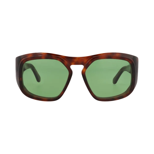 Valentino Square-Frame Acetate Sunglasses 'Havana Havana Green'