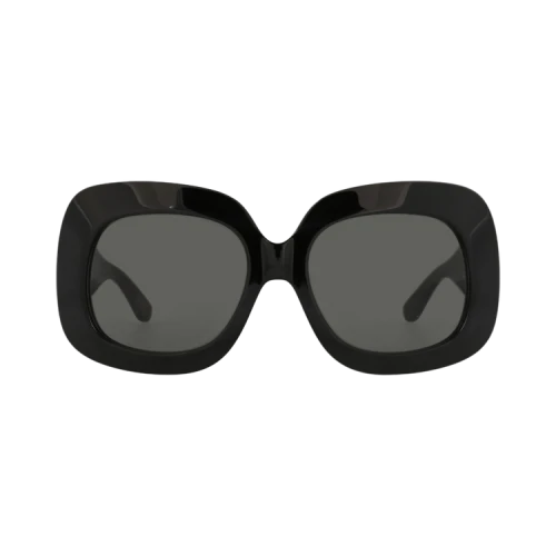 Valentino Sunglasses Square-Frame Acetate Black Black Grey (VLS-180A-59)