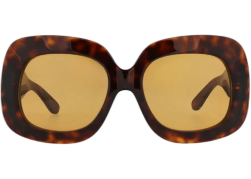 Valentino Square-Frame Acetate Sunglasses Havana Havana Orange (VLS-180C-59)
