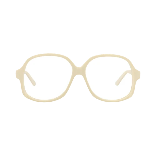 Valentino Optical Frames Round-Frame Acetate Ivory Ivory Transparent (VLX-177C-59)