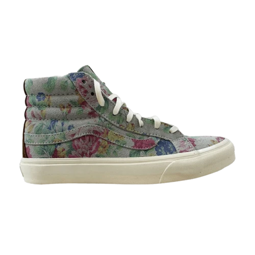 Vans Sk8-Hi Slim Suede Floral Marshmallow