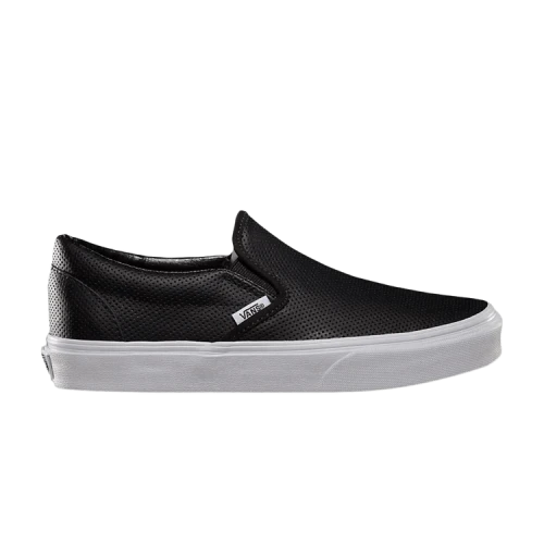 Vans Classic Slip-On Kids 'Perf Leather - Black'