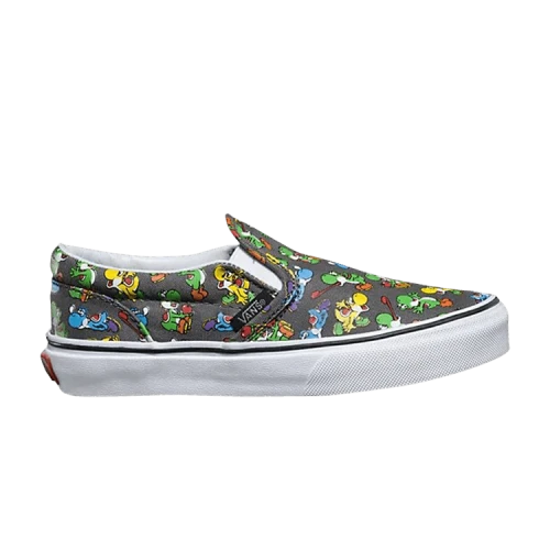 Vans Nintendo x Classic Slip-On Kids 'Yoshi Pewter'