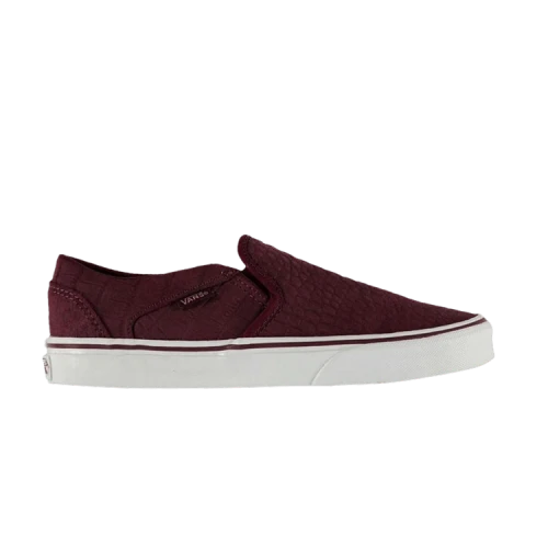 Vans Asher 'Croc Burgundy' (Women's)