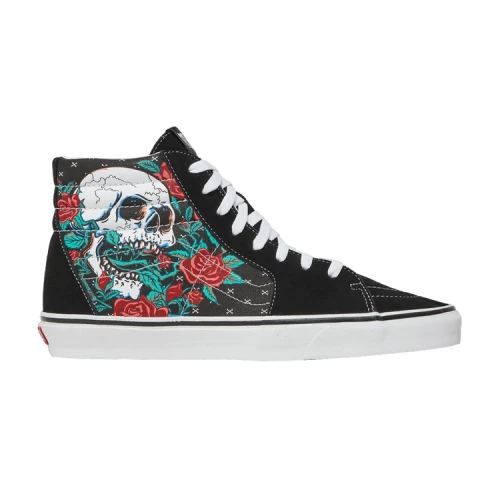 Vans Sk8-Hi Rose Skulls