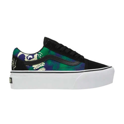 Vans Old Skool Stackform 'Glow-In-The-Dark Skull Print'