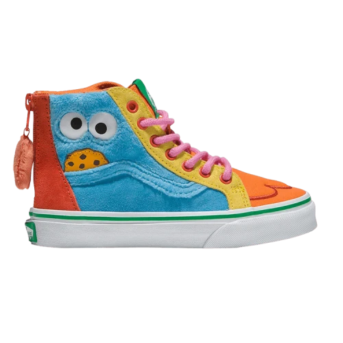 Vans Sesame Street x Sk8-Hi Zip Kids 'Cookie Monster'