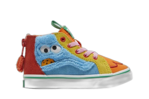 Vans Sesame Street x Sk8-Hi Zip Toddler 'Cookie Monster'
