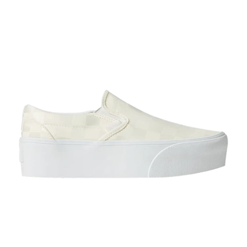 Vans Classic Slip-On Stackform 'Checkerboard - White'