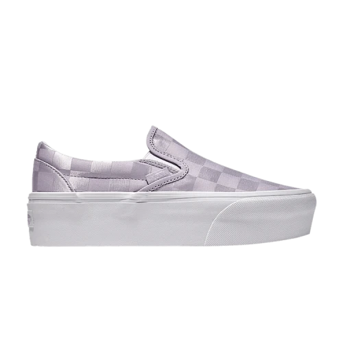 Vans Classic Slip-On Stackform 'Checkerboard - Lilac Purple'