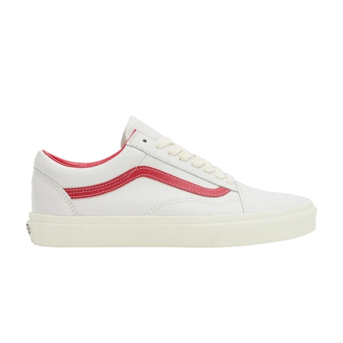 Vans Old Skool 'Vintage Leather - Blanc De Blanc Red'