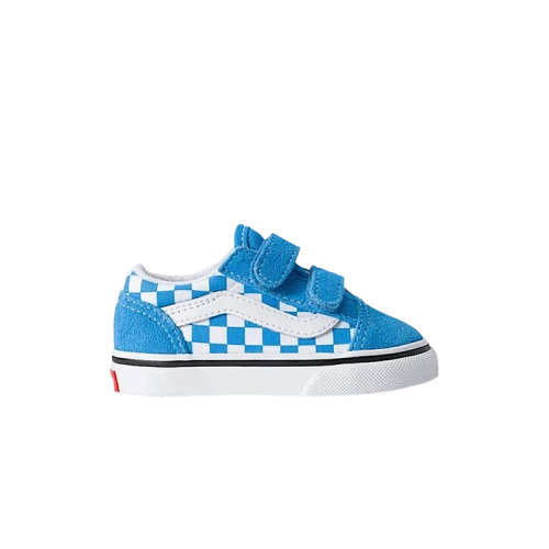 Vans Old Skool V Checkerboard Toddler 'Bright Azure Blue'