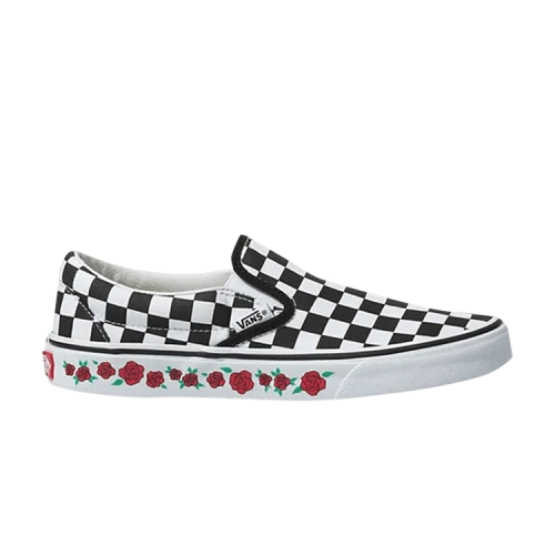 Vans Classic Slip-On 'Checkerboard Rose' Custom
