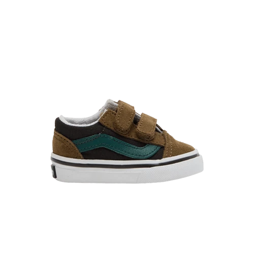 Vans Old Skool V Toddler 'Color Block - Brown Green'
