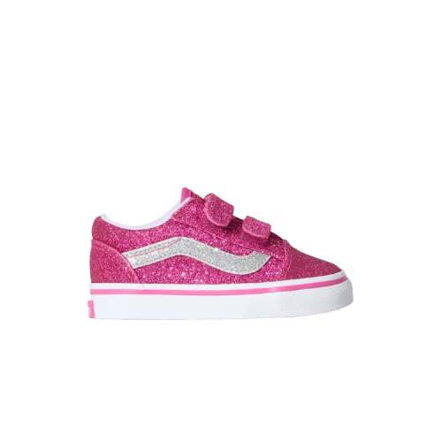 Vans Old Skool V Toddler 'Glitter Raspberry Rose Pink'