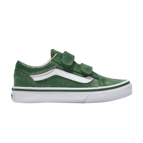 Vans Old Skool V Kids 'Tinsel Suede Green'