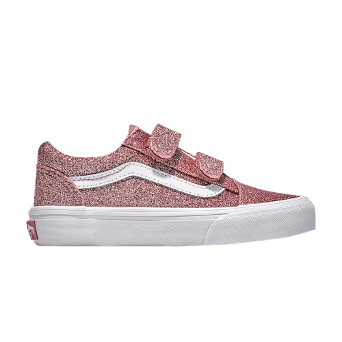 Vans Old Skool V Kids 'Rose Gold Pink Glitter'