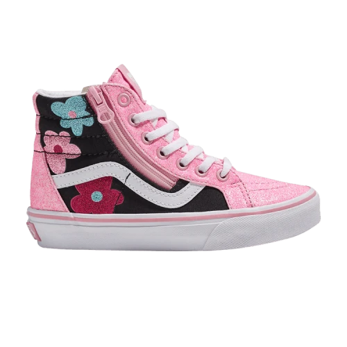 Vans Sk8-Hi Reissue Side Zip Kids 'Glitter - Flower Power'