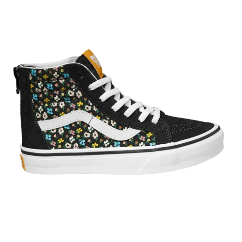 Vans Sk8-Hi Zip Kids 'Ditsy Floral Black'