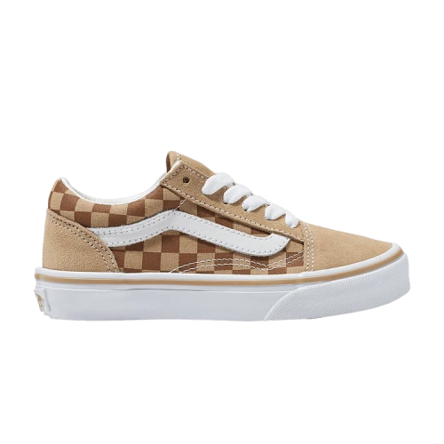 Vans Old Skool Kids 'Checkerboard - Neutral Brown'