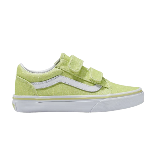 Vans Old Skool V Kids 'Glitter - Lime Sherbet'