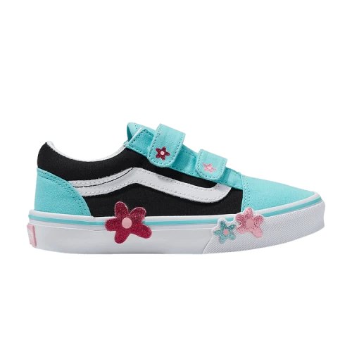Vans Old Skool V Kids 'Glitter - Flower Power'