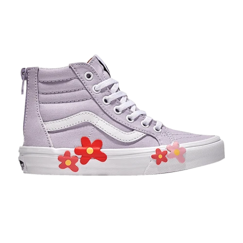 Vans Sk8-Hi Zip Kids 'Flower Sidewall'