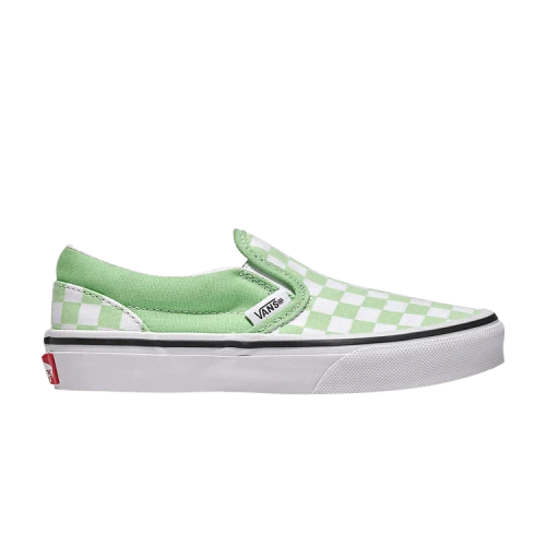 Vans Classic Slip-On Kids 'Checkerboard - Pistachio Green'