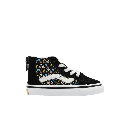 Vans Sk8-Hi Zip Toddler 'Ditsy Floral Black'