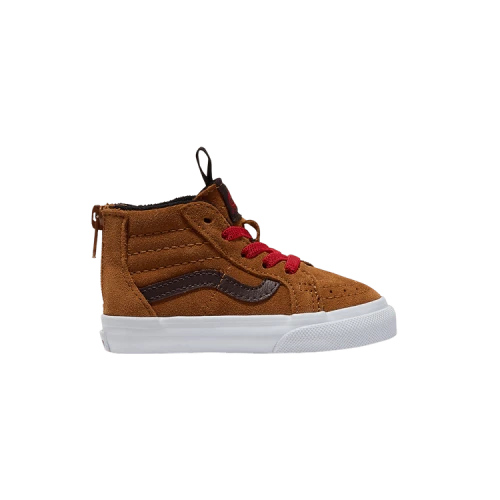 Vans Sk8-Hi Zip Toddler 'Glazed Ginger Brown'