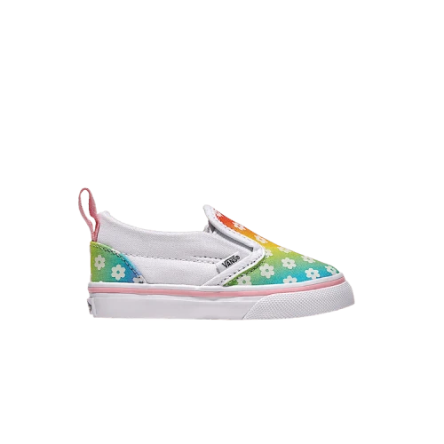 Vans Classic Slip-On V Toddler 'Rainbow Flowers'