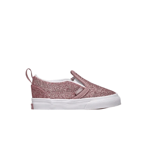 Vans Classic Slip-On V Toddler 'Rose Gold Glitter'