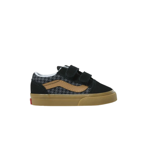 Vans Old Skool V Toddler 'Houndstooth - Black Gum'