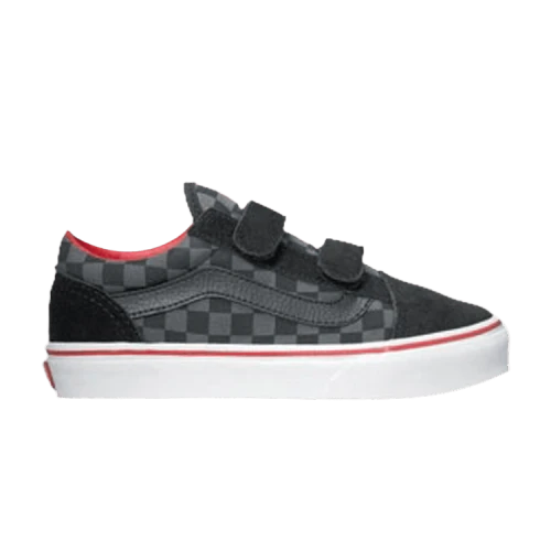 Vans Old Skool V Kids 'Medium Checkerboard - Black Pewter'