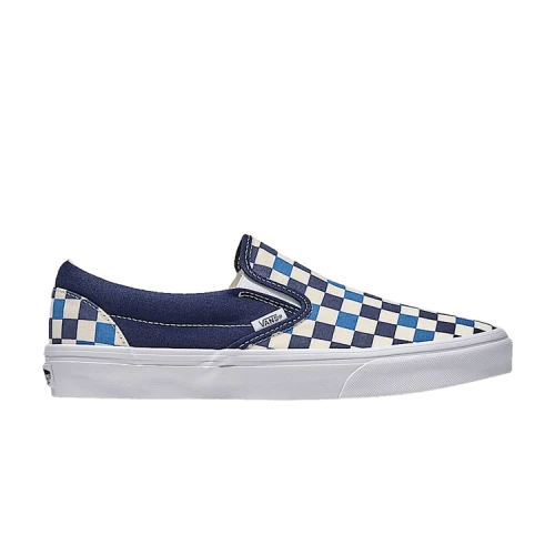 Vans Classic Slip-On Checkerboard Navy Blue White
